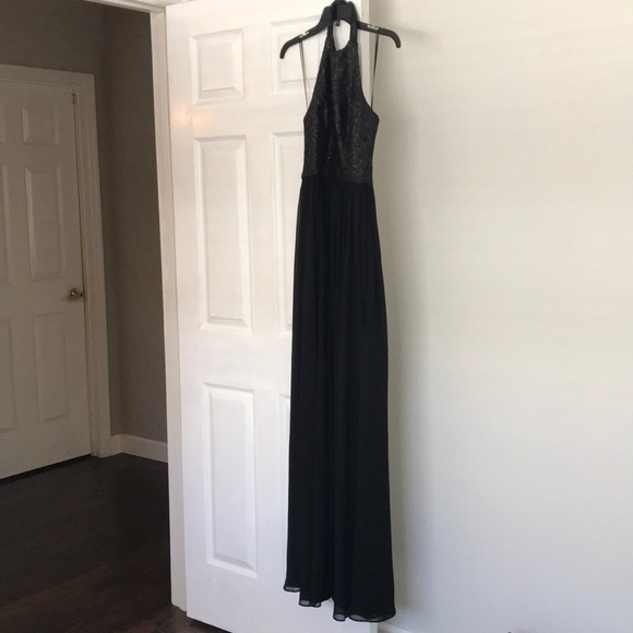 Dress The Population Black Farah Sequin Gown Prom - Picture 3 of 8